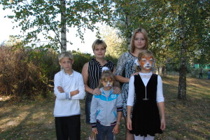 Ольга Снопова со своими детьми